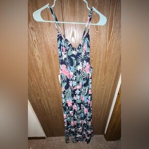 Women’s floral halter maxi dress